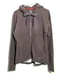 Arc'teryx Women's Tarsa Trim Fit Full Zip Hoodie Plum Grey Medium