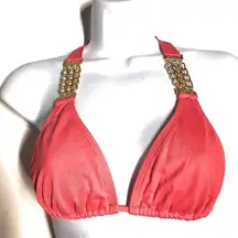 L Space‎ Bikini Top With Gold Chain Accents