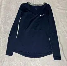 Nike pro blue top M