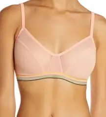 Madewell RETRO MESH BRALETTE IN FADED PEACH XS