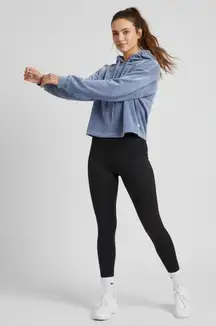 UGG Women's‎ Velour Pullover Hoodie Periwinkle Blue Drawstring Large Lounge Soft