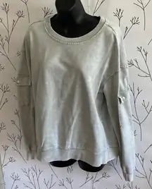 Women's Light Green Casual Sweatshirt