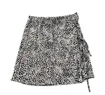 Windsor  Cheetah Print Side Tie Mini Skirt