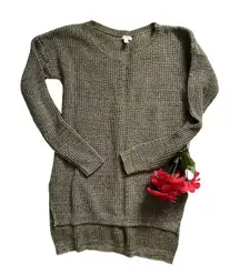 BP Women's Sweater Dress Knit Midi Size M Long Sleeve Round Neck Cotton Blend