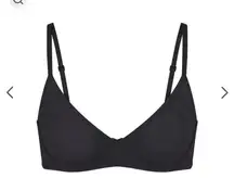 Unlined Demi Black Women's Bra