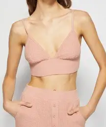 JONATHAN SIMKHAI Juliette Waffle Bralette In Chai