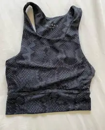 Allfenix Anthropologie snakeskin padded tank
