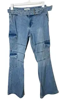 Pacsun‎ Low Rise Cargo Flare Jeans Size 28