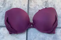 Victoria's Secret Dream Angels Push Up Maroon 32DD