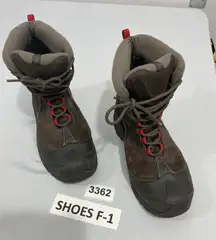 Womans Columbia Waterproof Omni Heat Size 6 Brown Suede Lace Up Boots NWOT