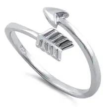 Sterling Silver Arrow Ring Size 6