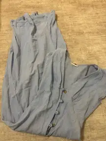 Free people new in town light blue midi dress size xs