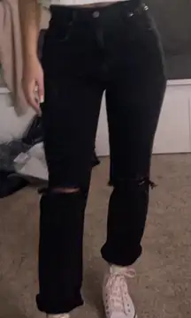 abercrombie ankle straight jeans