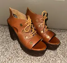 Free People Farrah Clog Platform Heel