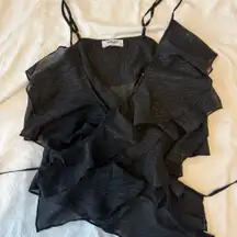 Rumor Boutique Black Sparkly Top