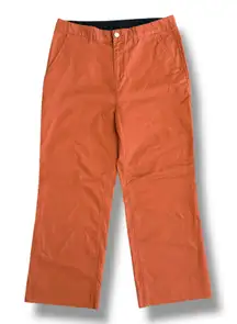Backcountry Women’s Pants Rust Orange Straight Leg Cotton Blend Size 12‎