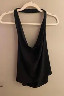 fab'rik Black Halter Top