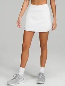 Lululemon Skirt Womens 2 White Hotty Hot HR Long Liner Lightweight Active NWOT