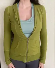 Soundgirl Chartreuse Zip Up Jacket Estimated Size Small