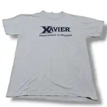 Vintage  Shirt Size Large Xavier Department Of Physics T-Shirt Unisex T-Shirt