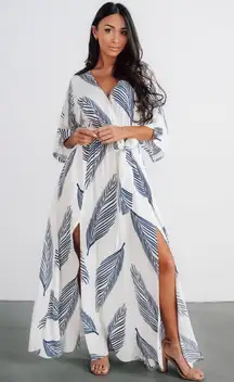 Baltic Born Corinth Maxi Dress White Blue Size XXL