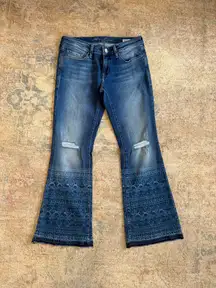 MAVI NWOT Distressed Women's Blue Flared Jeans