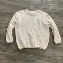 Time and tru white sweater