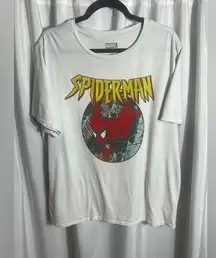Marvel Spider-Man Women's Size XL White Spiderman T-Shirt