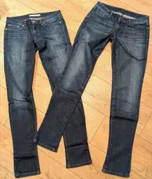 👖👖Joe's Jeans 27 Chelsea Skinny Leg Designer Premium Denim Bundle Lot 2 Pairs