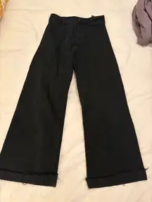 ZARA Marine High Waisted Wide-Leg Jeans