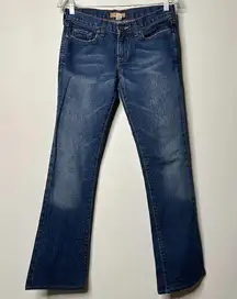 Abercrombie & Fitch Blue Stretch Boot Cut Jeans Women's 0 Long