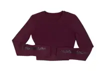 Lululemon purple long sleeve crop top