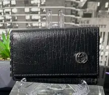 Authentic Gucci Black Leather Key Holder