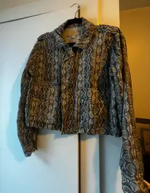 BLANKNYC Snakeskin Jacket