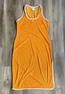 NWT Juicy Couture Y2K Orange Terry Cloth Midi Dress Embroidered Logo‎ XXL
