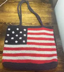 American Flag Woven Purse