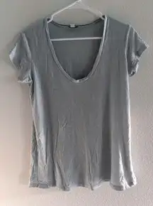 Standard‎ James Pearce Top Womens Medium Blue Cotton Minimalist Capsule Luxury