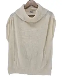 Tyler Boe 100% Cashmere Sleeveless Cowl Neck Sweater Tunic Pockets - Small