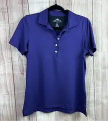 Peter Millar Women's Short Sleeve Button Down Polo in Purple New without tags