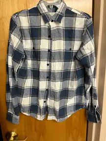 True Craft Men’s Flannel Blue and White