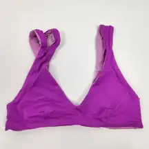 L*Space One Wave Reversible Bikini Top in Pink Purple Size Small NWT