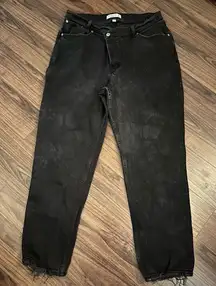 Abercrombie & fitch dad high rise 32/14s black