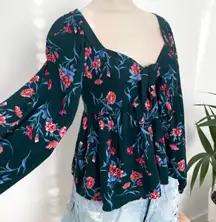 Floral Peplum Top