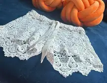 Cynthia Rowley Creme Lace Cover Up Short Size S