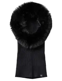 Opulent Faux Fur Wintersun Balacava Black