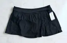 ANNE COLE Black Swim Bathing Suit Bottom Skort Size XX-Large NEW NWT