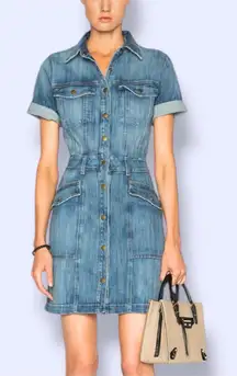 CURRENT/ELLIOTT Trucker Shirt Dress