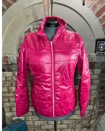west loop puffer jacket pink barbieccore
