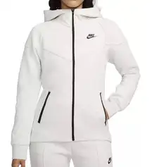 Nike  Sportswear Women's Tech Fleece Windrunner Full-Zip Hoodie Light Grey