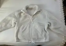 All in Motion White Sherpa Pullover 1/4-Zip pullover